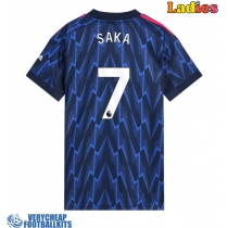 Arsenal Bukayo Saka #7 Replica Away Shirt Ladies 2025-26 Short Sleeve